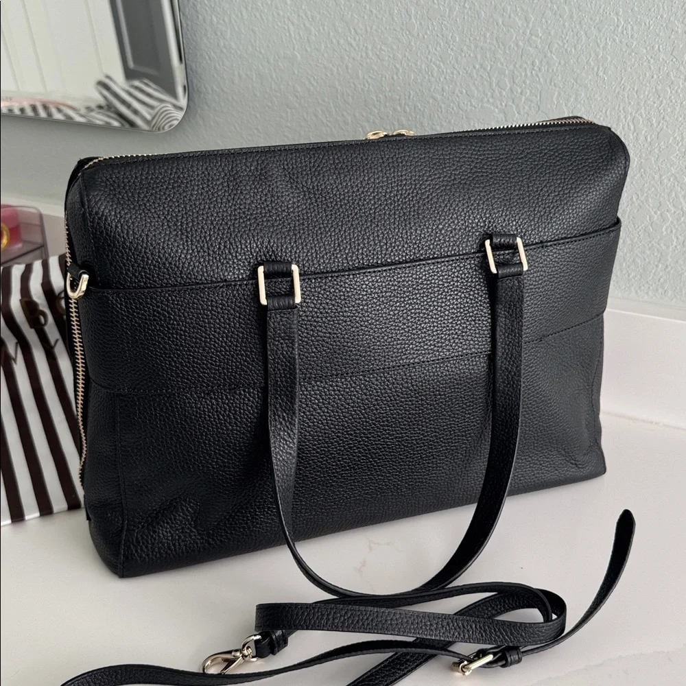 NEW Henri Bendel Noho Pebbled Briefcase - Picture 7 of 11